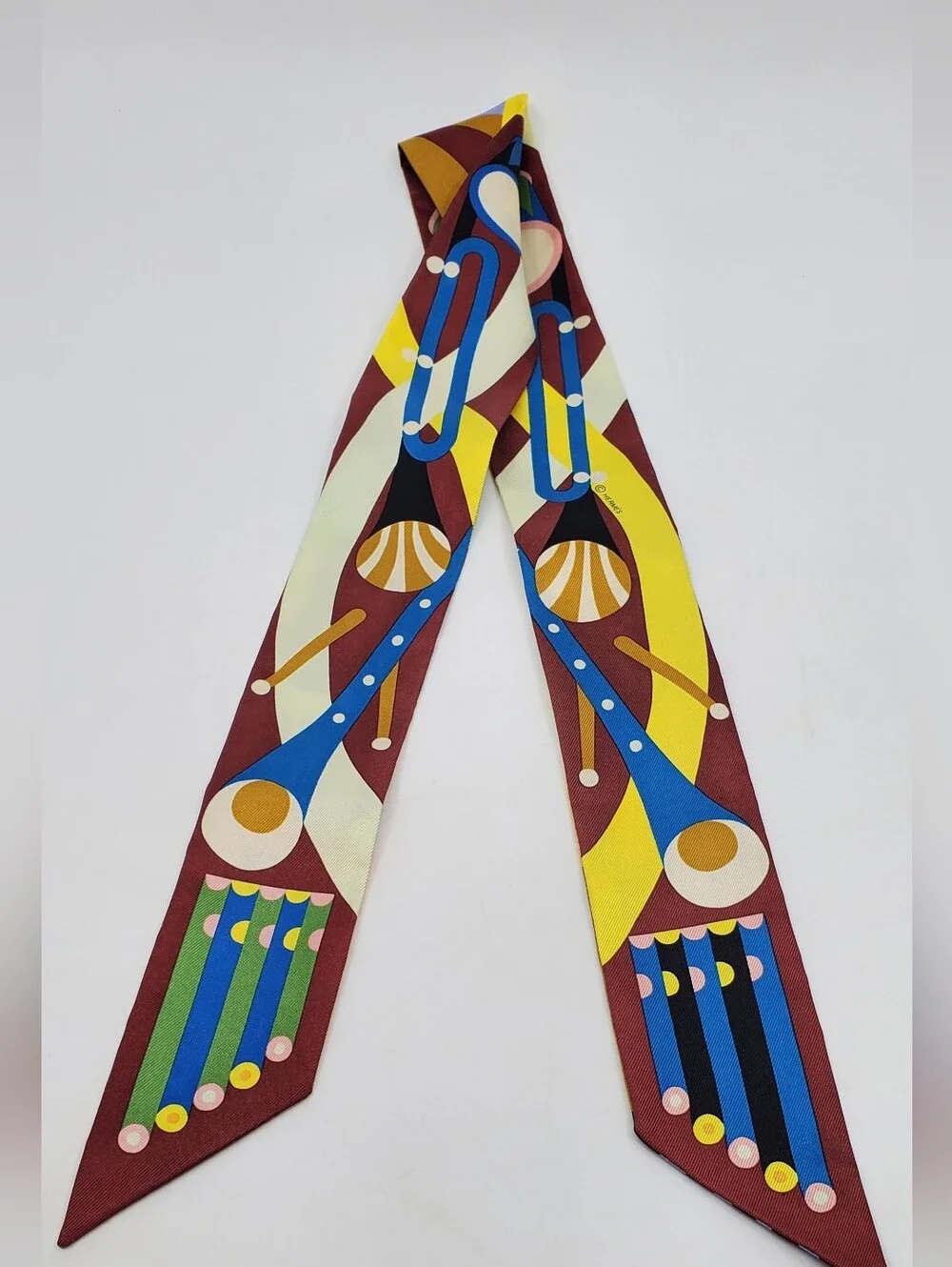 Hermes Parade En Fanfare Twilly Scarf - Picture 6 of 9